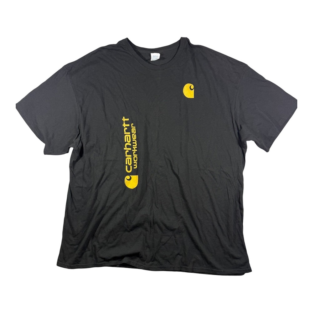 Carhartt Graphic T-Shirt Mens 4XL Black Skull Back Print Workwear Tee